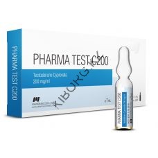 Тестостерон ципионат PharmaCom 10 ампул по 1мл (1амп 200 мг)